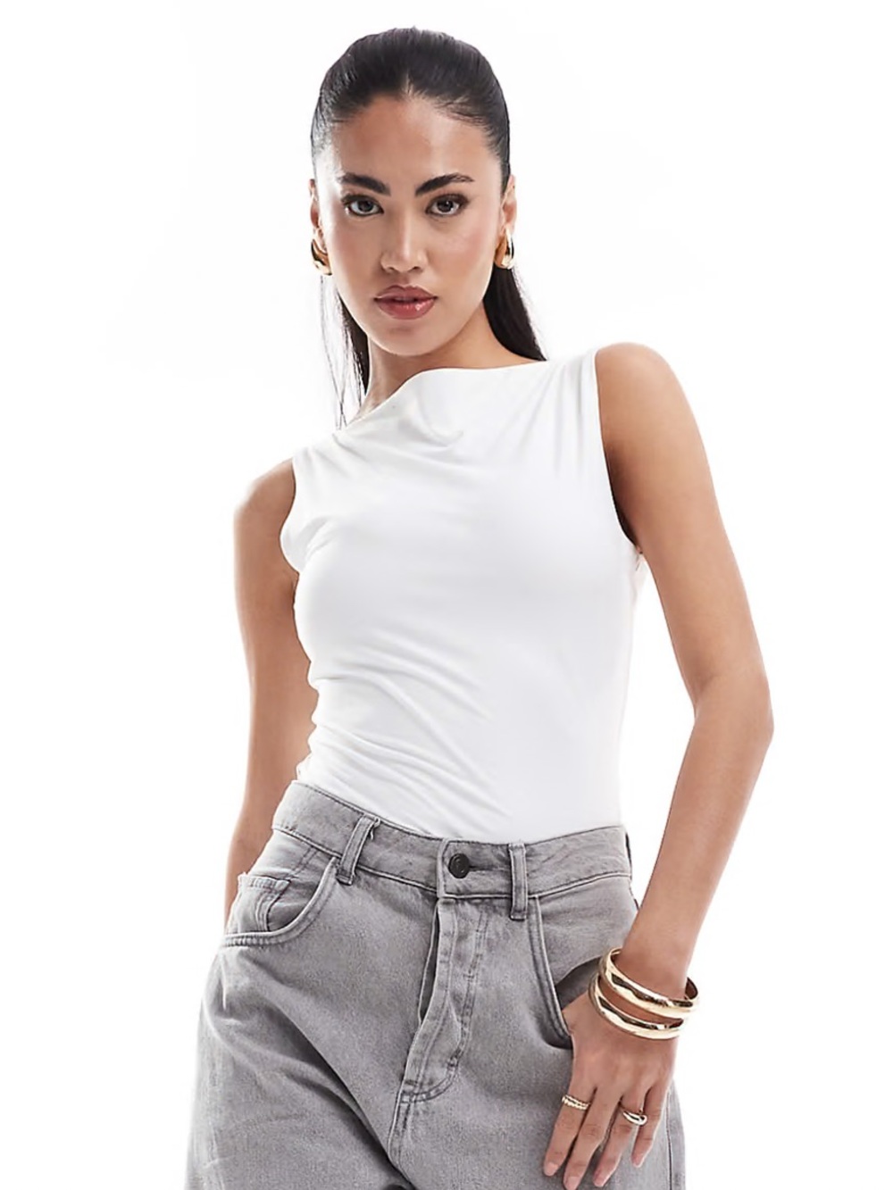 Abercrombie & Fitch Soft Slash Neck Bodysuit